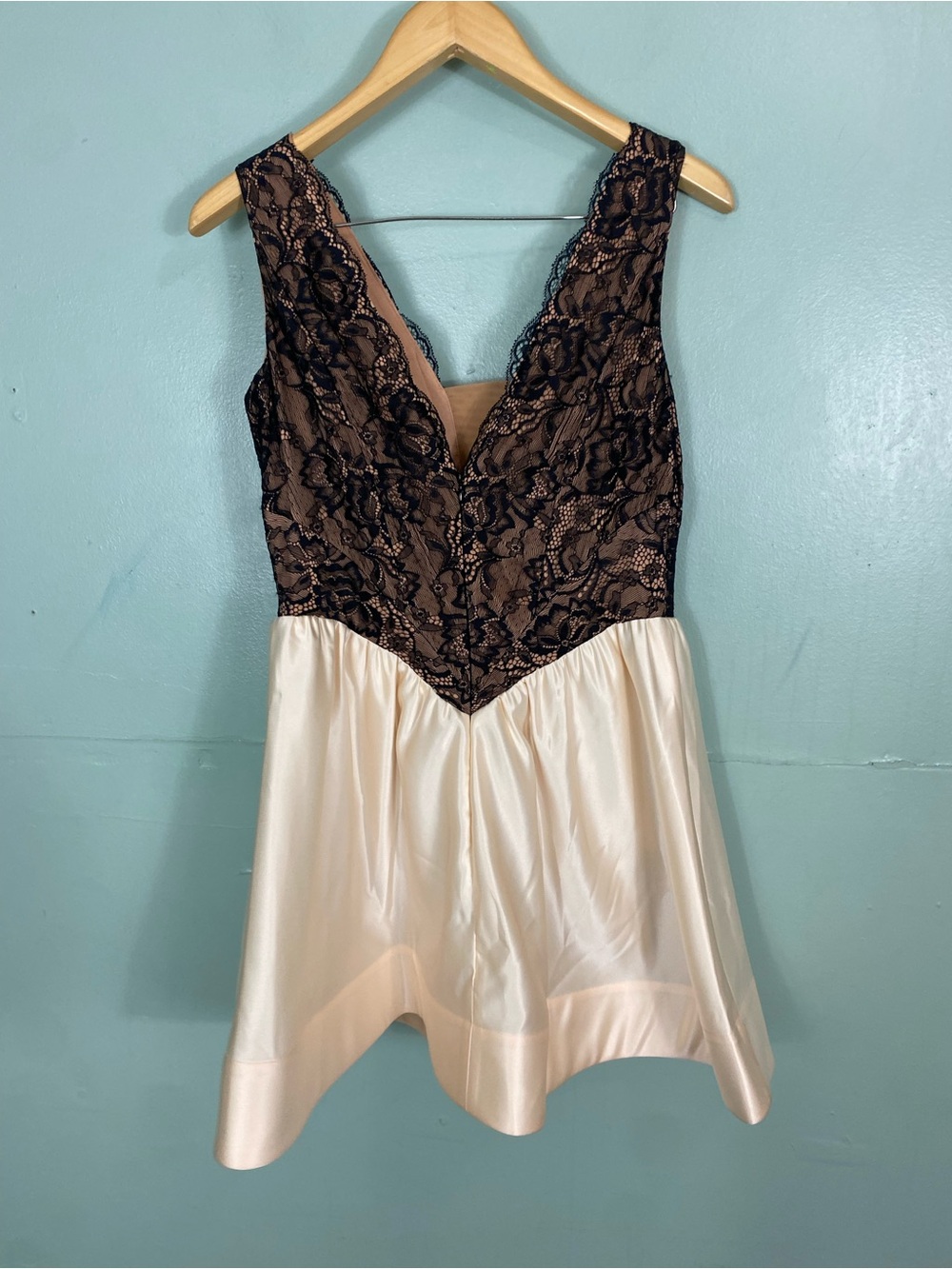 Anthropologie Maeve Twofer Basque-Waist Mini Dress Size 4 - Picture 3 of 4